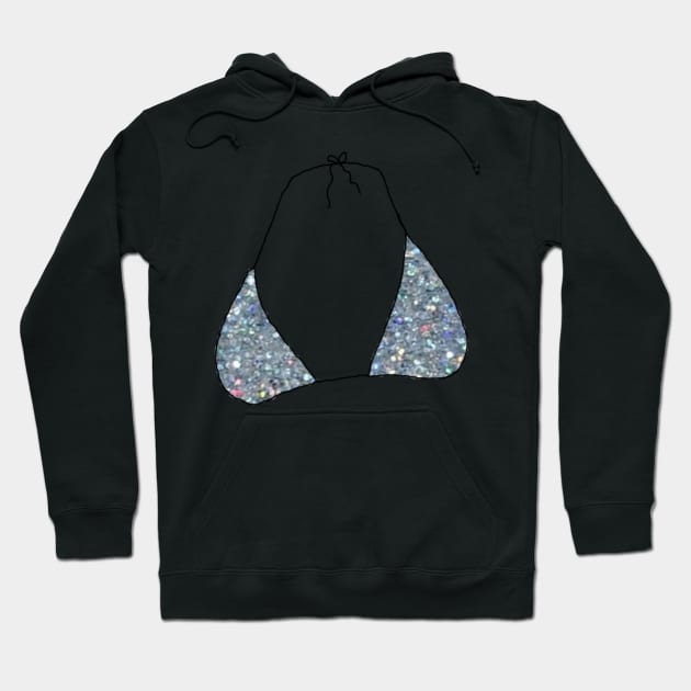 bikini top - glitter Hoodie by carleemarkle